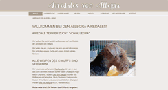 Desktop Screenshot of airedales-von-allegra.de